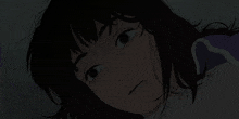 a drawing of a girl laying down in the dark with her eyes closed