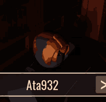 a screenshot of a video game with the name ata932 on it