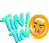 a cartoon drawing of a smiley face with the words tin tin on it