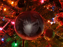 a christmas ornament with a picture of a girl on it