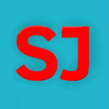 a blue background with the letter s in red