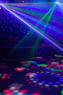 a disco floor with a lot of lights on