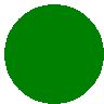 a green circle on a white background is a circle .