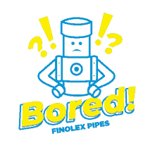 a logo for bored finolex pipes shows a robot