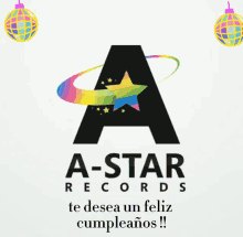 a star records logo with a rainbow colored star in the middle