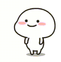 a cartoon character with a smile on his face and a pink cheek is standing on a white background .