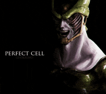 a painting of a monster called perfect cell by geokeeno