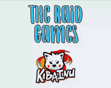 a logo for the raid comics with a white dog on it