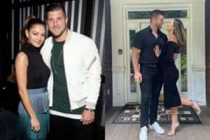 Demi-Leigh Nel-Peters and Tim Tebow Demi-Leigh Nel-Peters and Tim Tebow