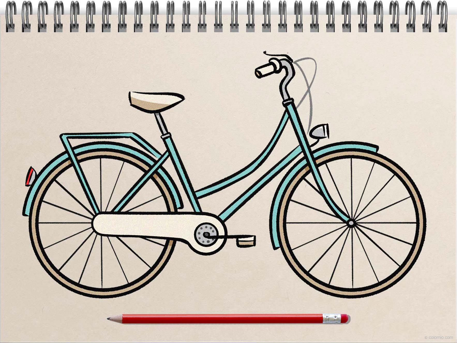 Bike drawing - Step by Step