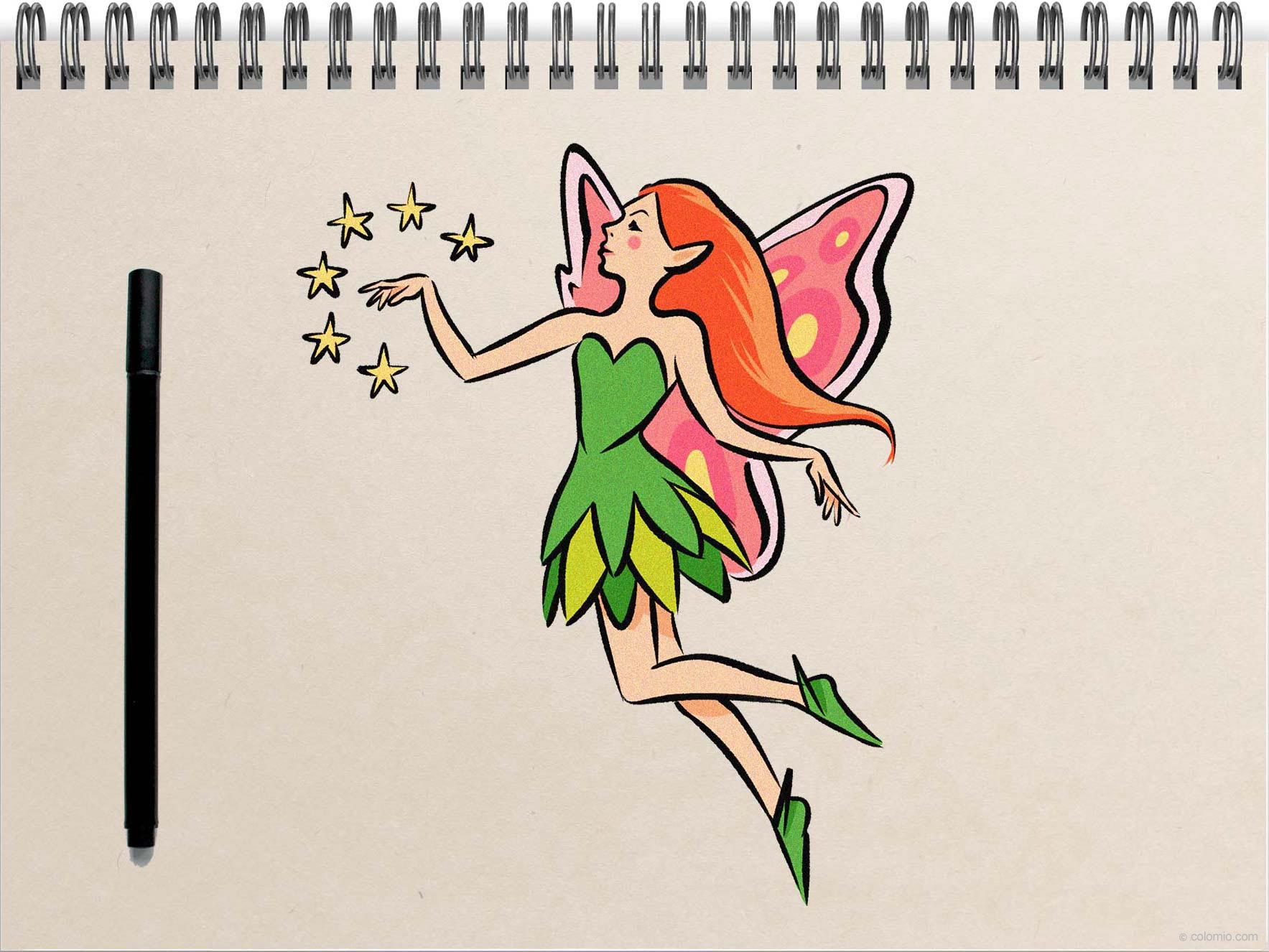 How to Draw a Fairy - Step by Step