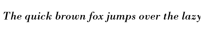 Preview of Bodoni BT Italic