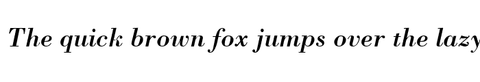 Preview of Bodoni RomanItalic