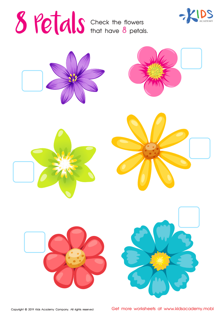 8 Petals Worksheet