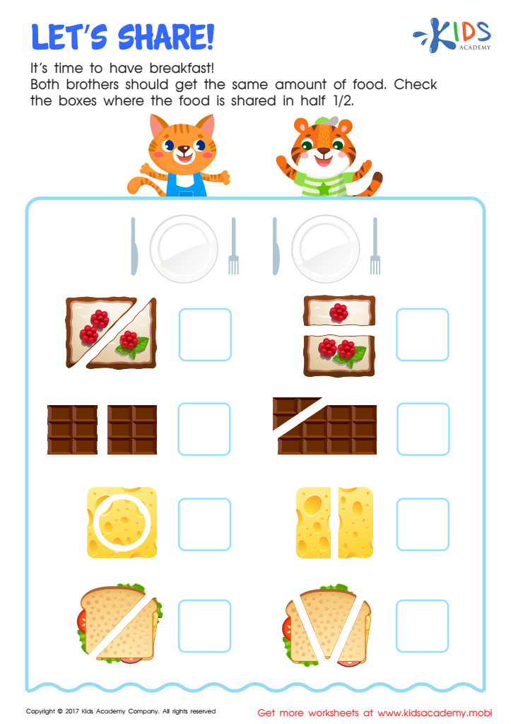 Let's Share Worksheet