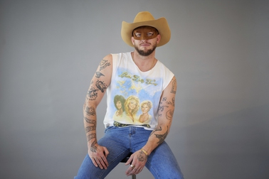 Country music artist Orville Peck poses for portraits on Wednesday, June 26, 2024, in New York to promote his third album "Stampede." 


