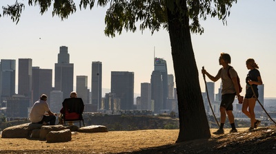 An earthquake shakes the Los Angeles area as wildfires rage nearby