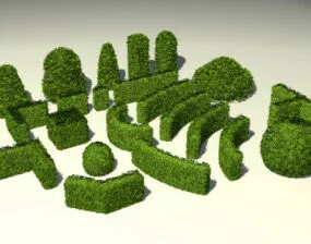 Garden Bushes 3d model