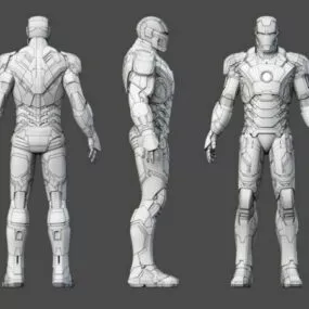 Iron Man Rigged 3d model