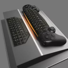 Gamepad Keyboard Hybrid 3d model