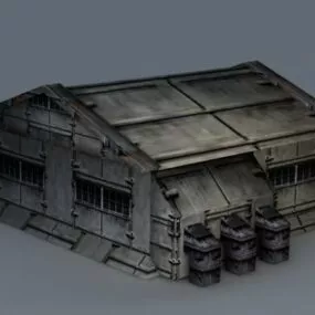 Sci-fi Barrack 3d model