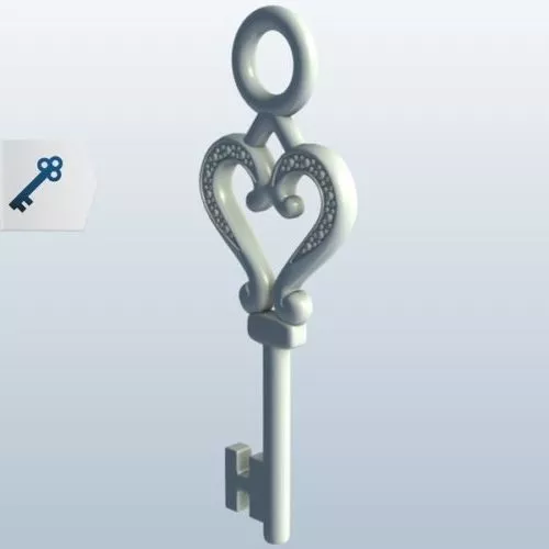 Metal Chain With Column 3d model