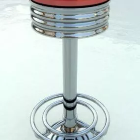 Iron Bar Stool 3d model