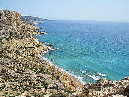 Red beach à Matala