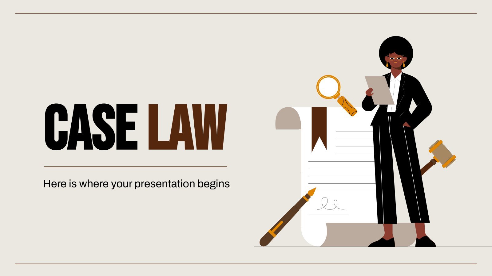 Case Law presentation template 