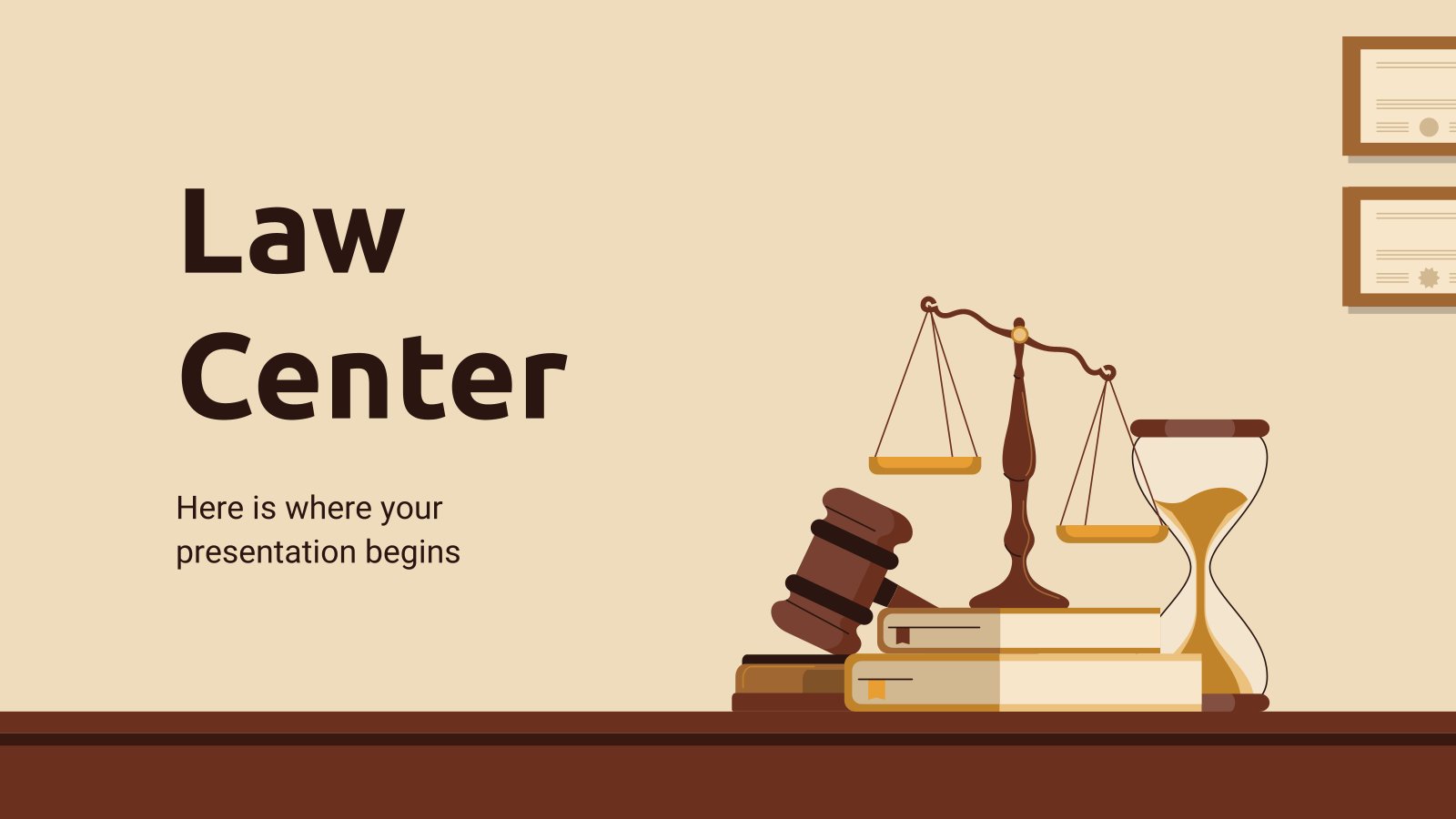 Law Center presentation template 