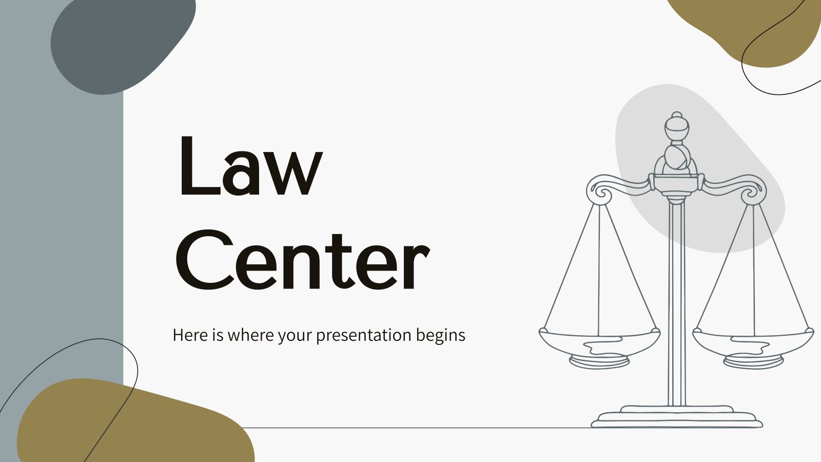 Law Center presentation template 