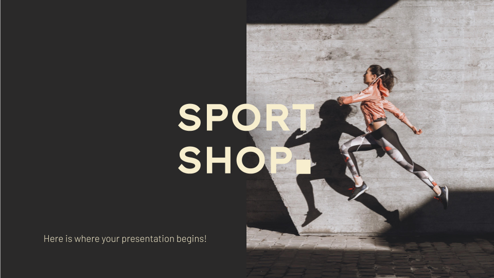 Sport Shop Business Plan presentation template 