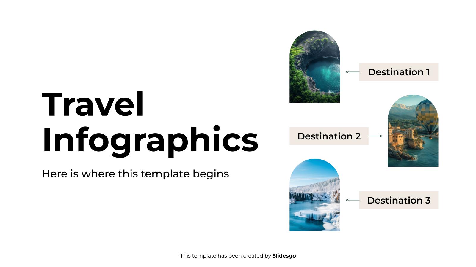 Travel Infographics presentation template 