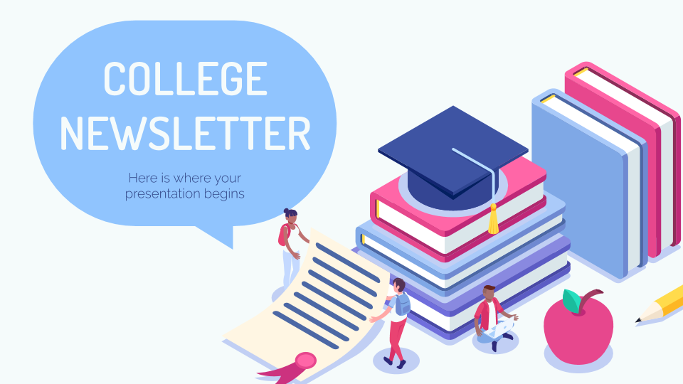 College Newsletter presentation template 