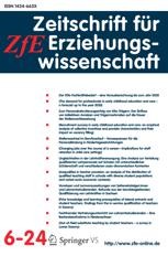 cover: Zeitschrift für Erziehungswissenschaft