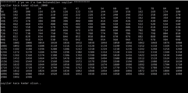 a computer screen displays a list of numbers starting with the year 2000