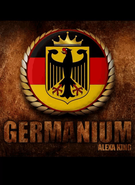 a german emblem with a crown and the word germanium