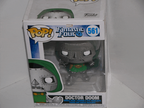 funko pop fantastic four doctor doom in a box