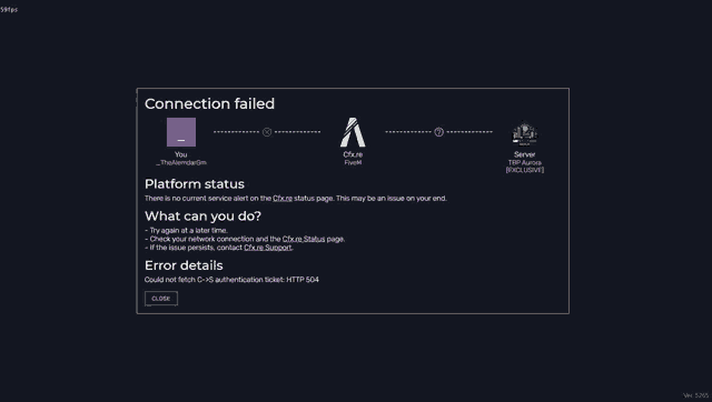 a computer screen displays a connection failed error