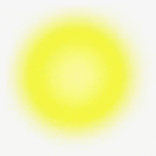 a blurred yellow circle on a white background