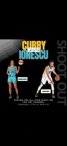 curry versus ionescu during the all star night on february 17th