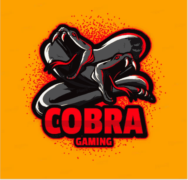 a logo for cobra gaming with two snakes