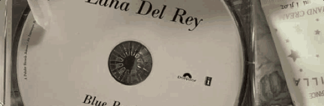 a close up of a lana del rey album