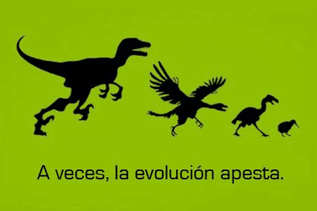 a silhouette of a dinosaur , a bird , and a rabbit on a green background .