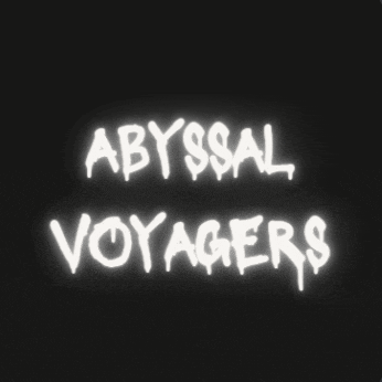 a black background with the words abyssal voyagers