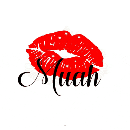 a picture of a woman 's red lips with the name aiuah below it