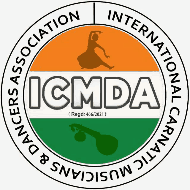 a logo for the international carnatic musician association