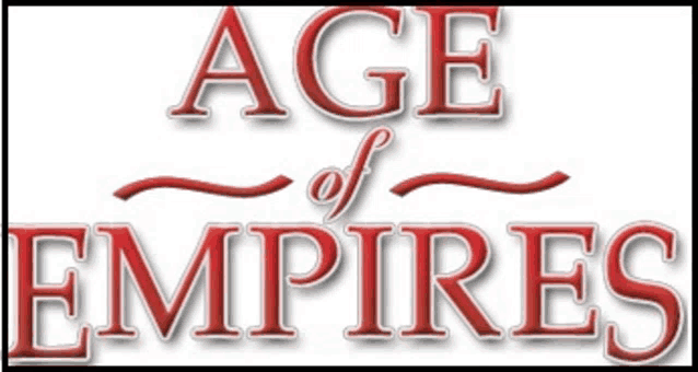 a logo for age of empires is shown