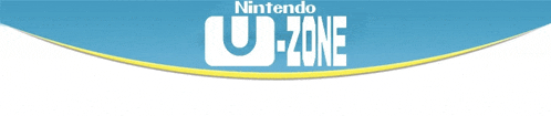 a blue and yellow nintendo u zone logo