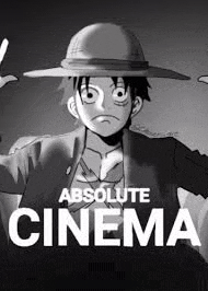 a black and white poster of monkey d luffy from one piece wearing a hat and a suit .